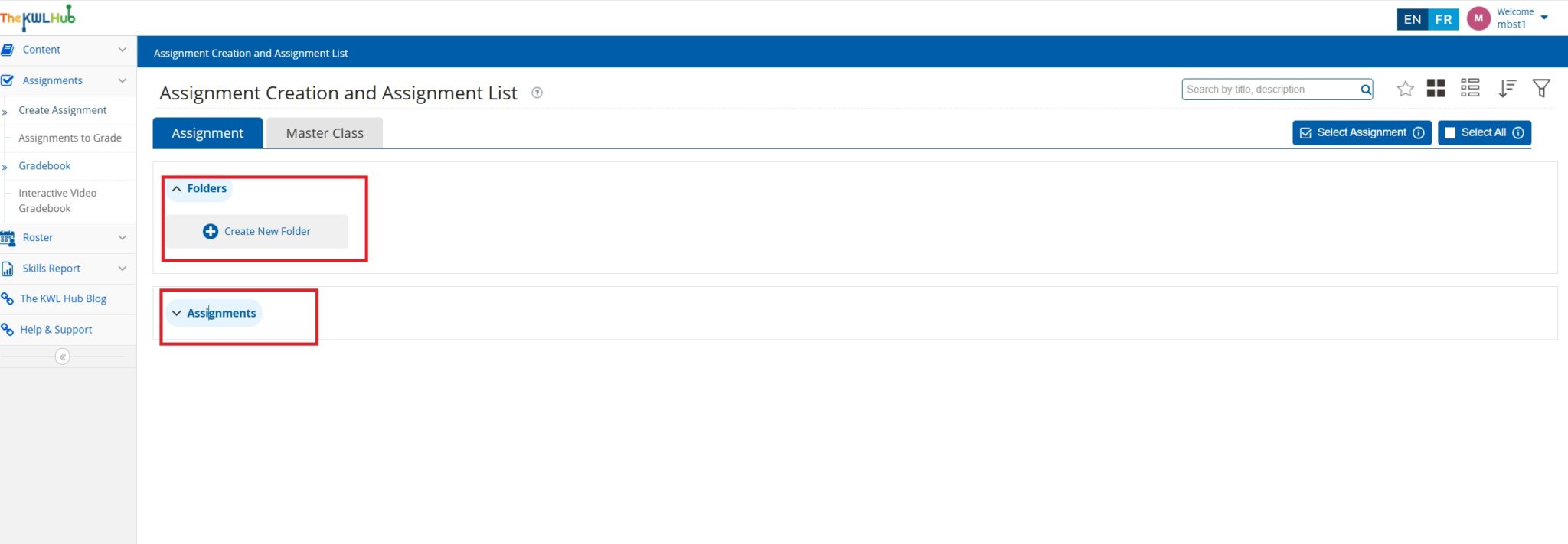 Assignment Folders The Kwl Hub